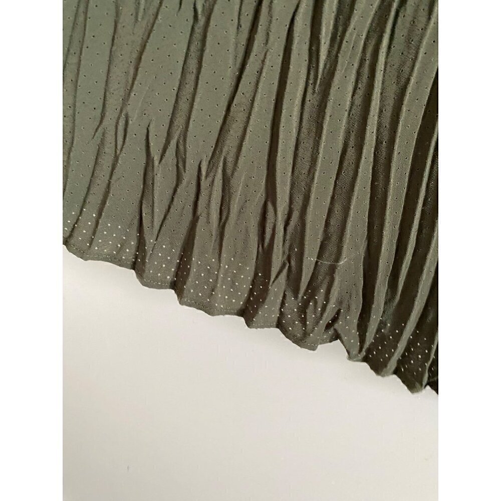 Allsaints Laze Dress Small 2 Piece Sweater Midi Slip Dress Utility Green Lined - Picture 6 of 15